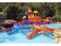 Nhà trượt liên hoàn dưới nước, nhà trượt xoắn liên hoàn nước