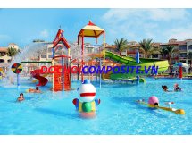 Bộ liên hoàn cầu trượt hồ bơi 