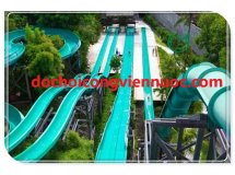 sản xuất máng trượt nước hồ bơi