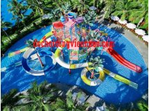 nhà liên hoàn cầu trượt dưới nước ngoài trời