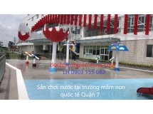 thi công lắp đặt sân chơi nước thiếu nhi