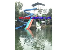 Lắp máng trượt nước tại công viên suối mơ