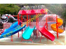 Cầu trượt nhựa composite, liên hoàn cầu tuột nước
