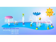 Mô hình trò chơi phun nước sân chơi nước