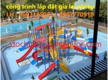 nhà trượt liên hoàn nước